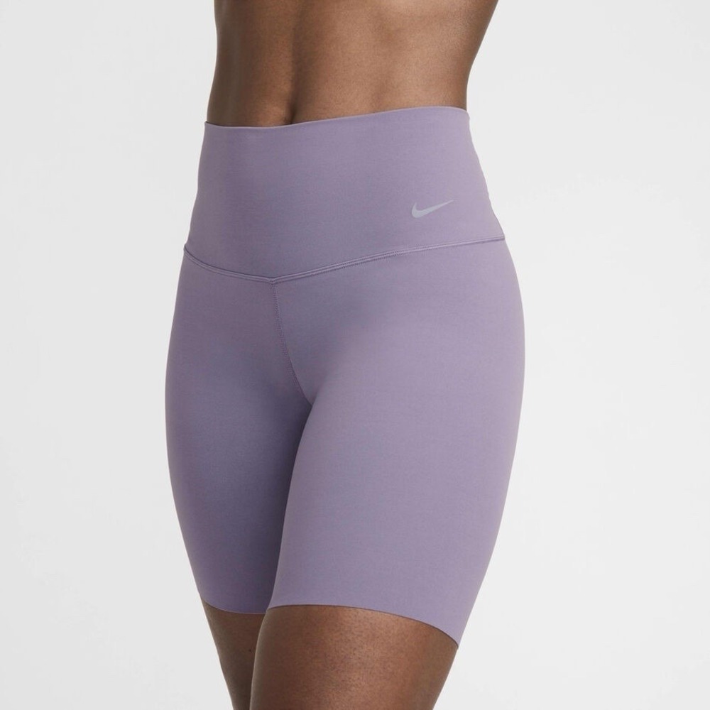 NEW Nike Zenvy Gentle Support High Waisted Biker Shorts Lilac Size Small $60